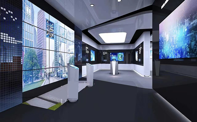 展廳兩大設計大屏應用—LED顯示屏、液晶拼接屏